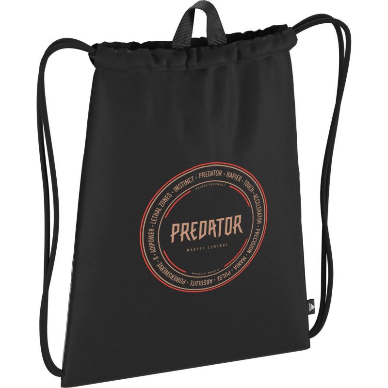 worek ADIDAS PREDATOR GYMBAG BLACK RUNNING CASUAL SACKS BAG DT5145