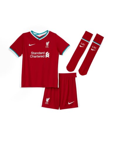 komplet dziecięcy NIKE LIVERPOOL F.C 20/21 BREATHE HOME CZ2655-687