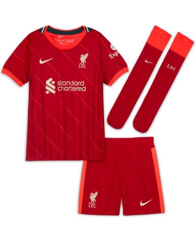 komplet dziecięcy NIKE JR FC LIVERPOOL 2020/21 STADIUM HOME DB2544-688