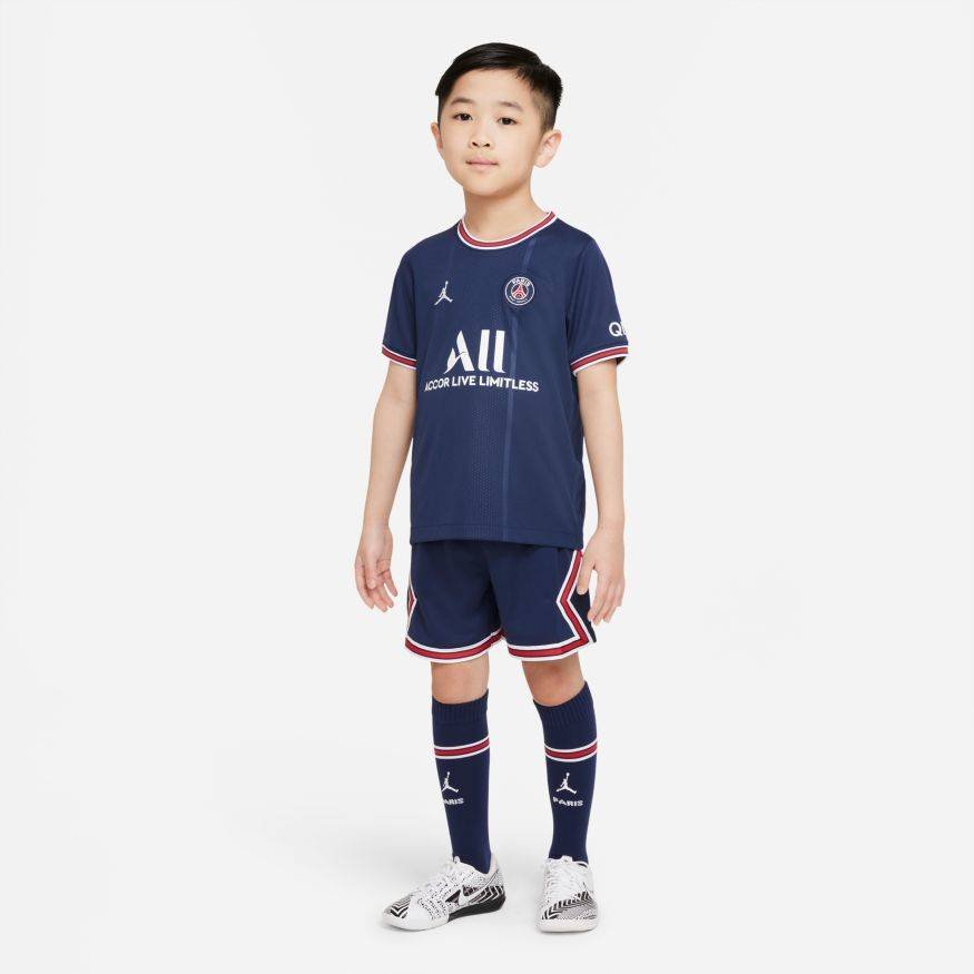 komplet dzieci?cy NIKE JR PARIS SAINT-GERMAIN 2021/22 STADIUM HOME CV8272- 411 - PSG - Kluby - Strefa kibica - Vitasport