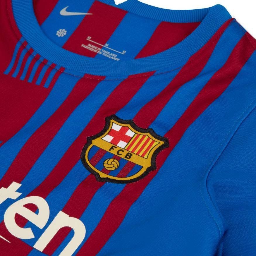 komplet dziecięcy NIKE JR FC BARCELONA 2021/22 HOME CV8268