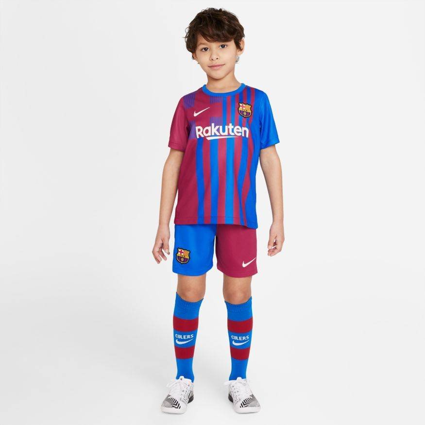FC Barcelona Nike ウェアセット　ジュニア FCバルセロナ 25-26 ホーム 半袖 ユニフォーム ジュニア No.8