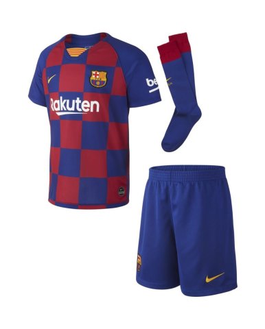 komplet dziecięcy NIKE FC BARCELONA 19/20 BREATHE HOME AO3052-456 