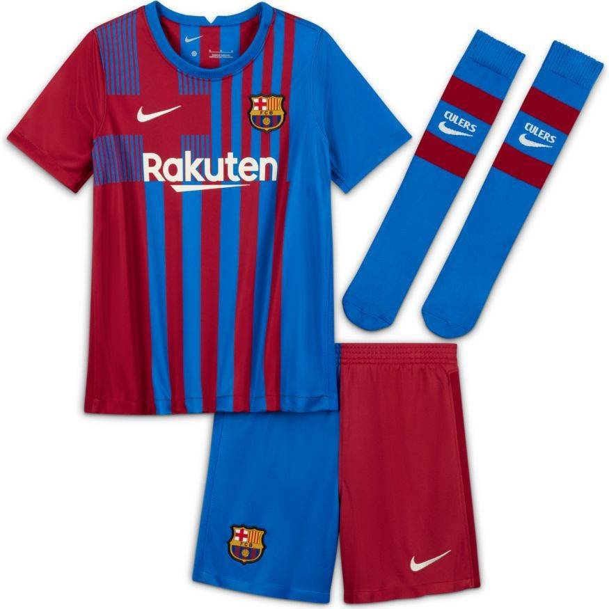 FC Barcelona Nike ウェアセット　ジュニア komplet dziecięcy NIKE JR FC BARCELONA 2021/22 HOME CV8268