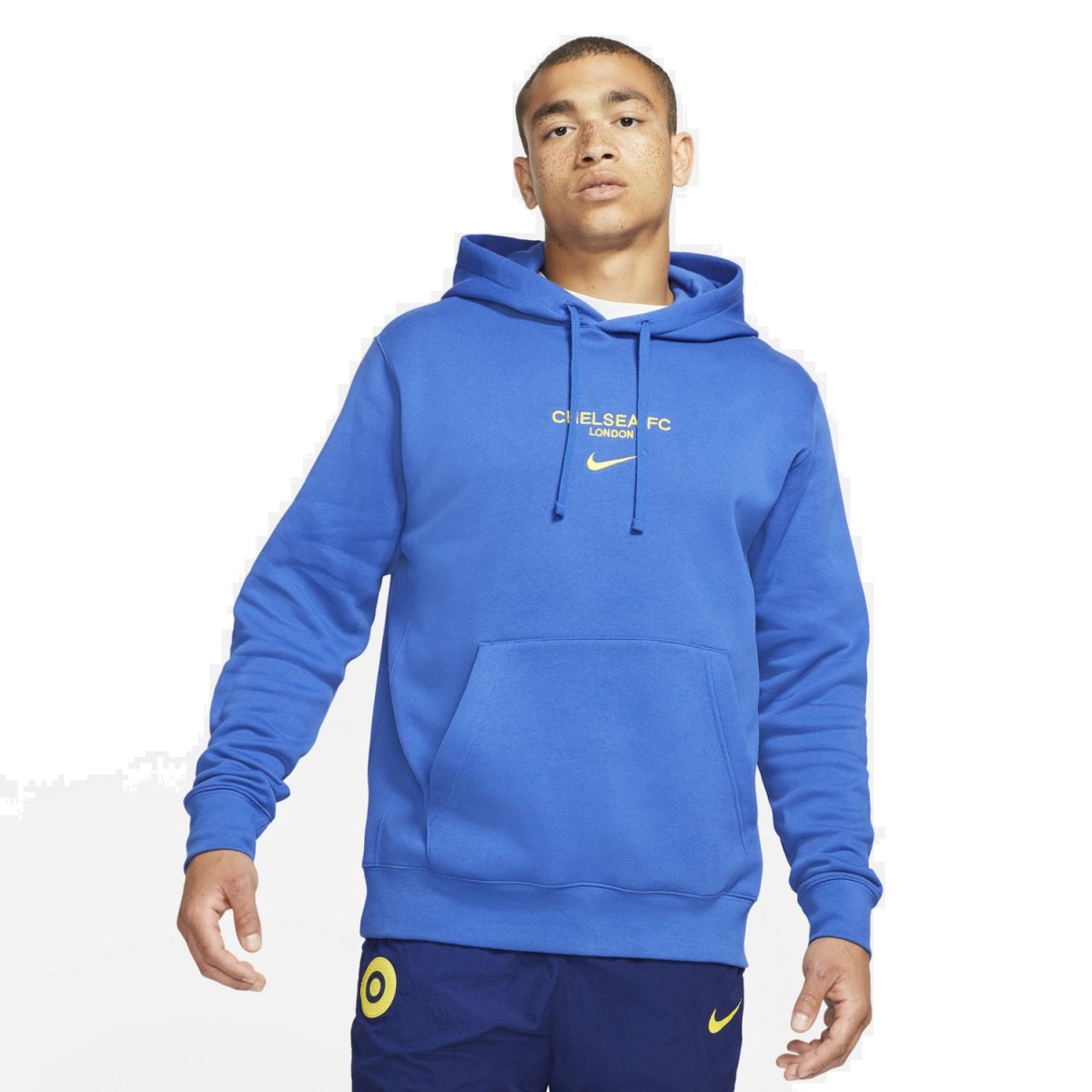 fleece hoodie blue