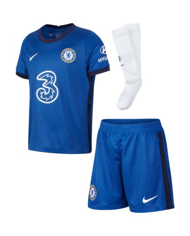 komplet dziecięcy NIKE CHELSEA LONDYN 20/21 BREATHE HOME CD4588-496