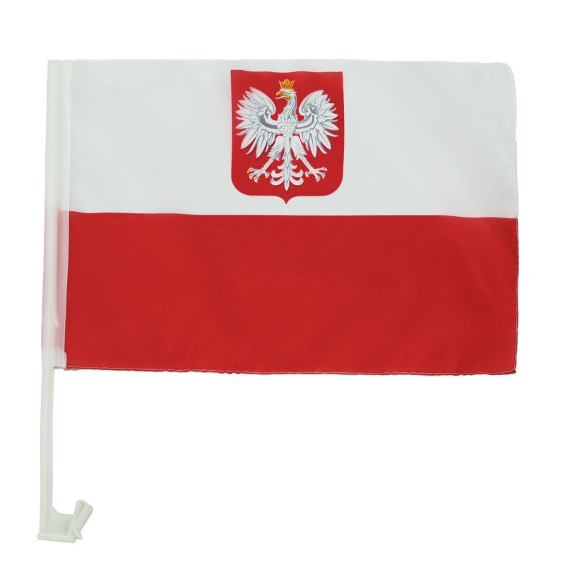 flaga samochodowa POLSKI 